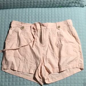 torrid Blush Linen Shorts NWT